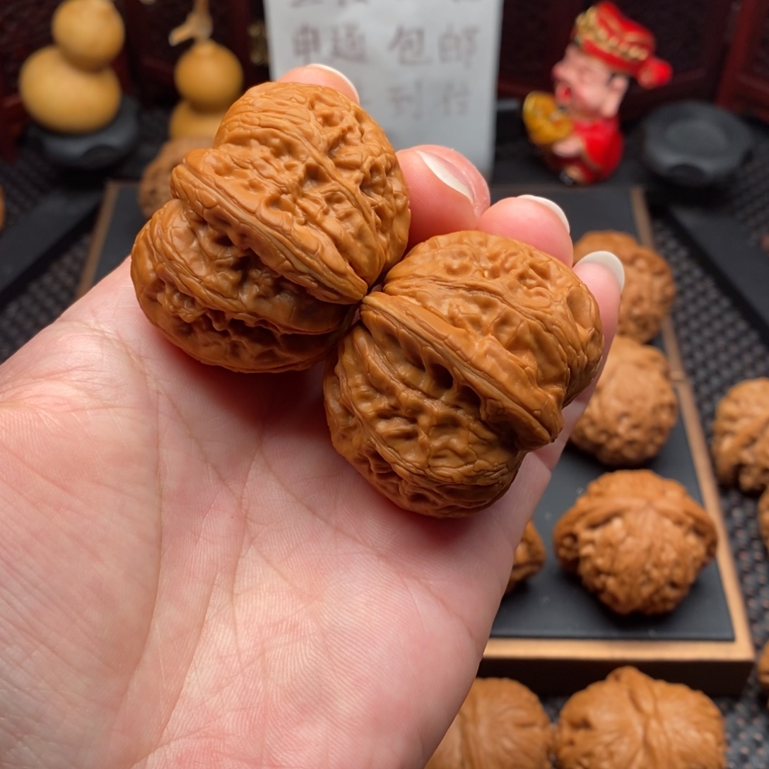 文玩核桃把件45尺元宝