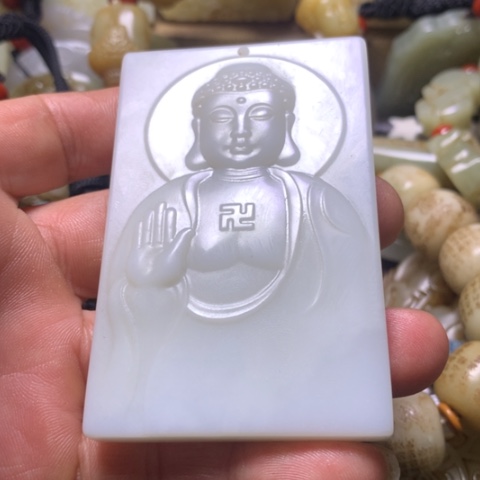 未镶嵌和田玉挂件风**打