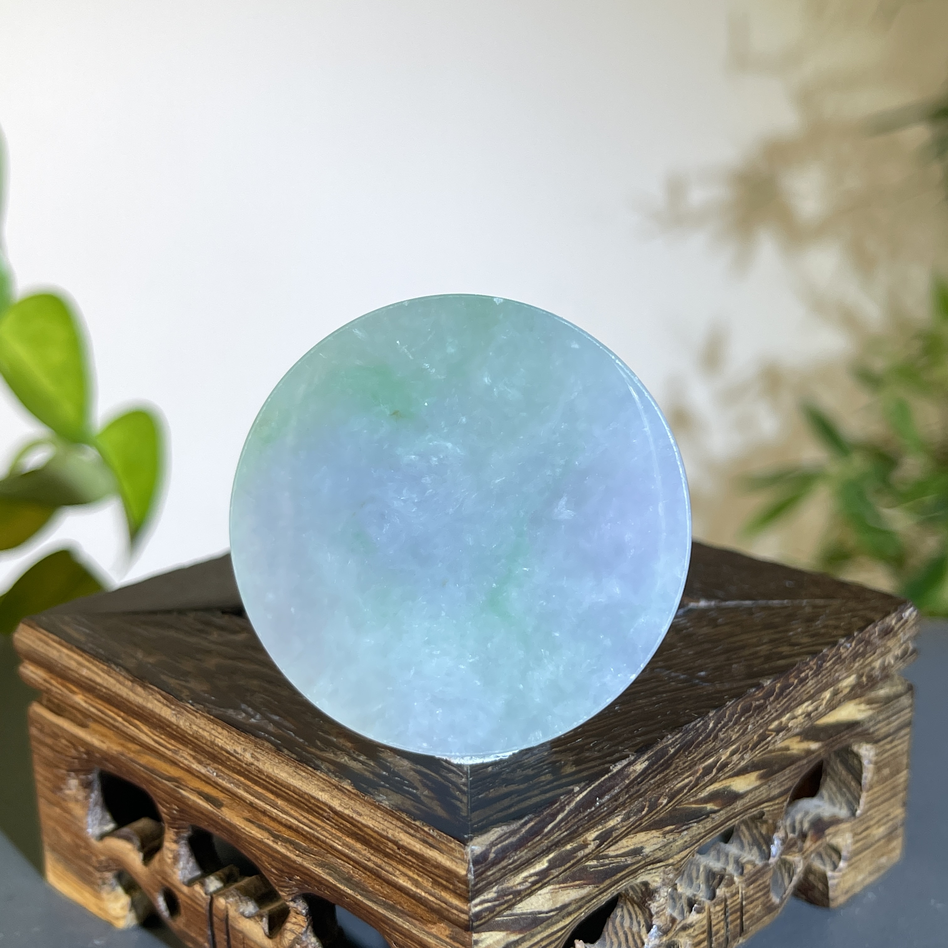 JCB14-148   天然缅甸A货翡翠   无事牌