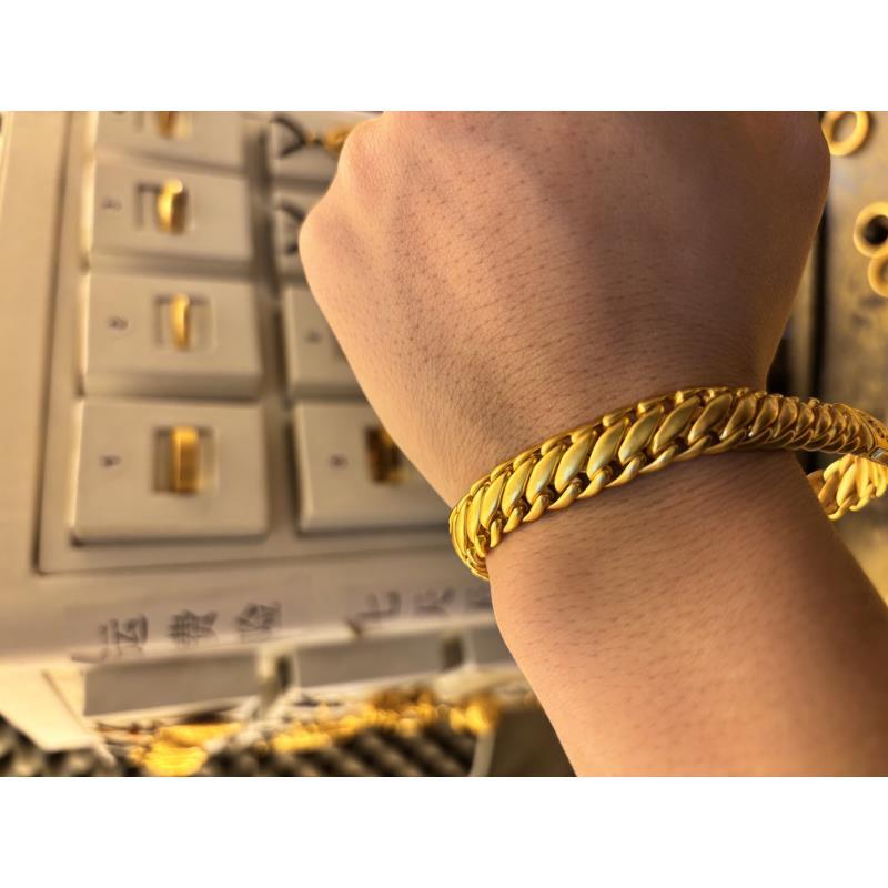 合金手链 合金手链 金之秀珠宝 三马鞭马蹄链国风