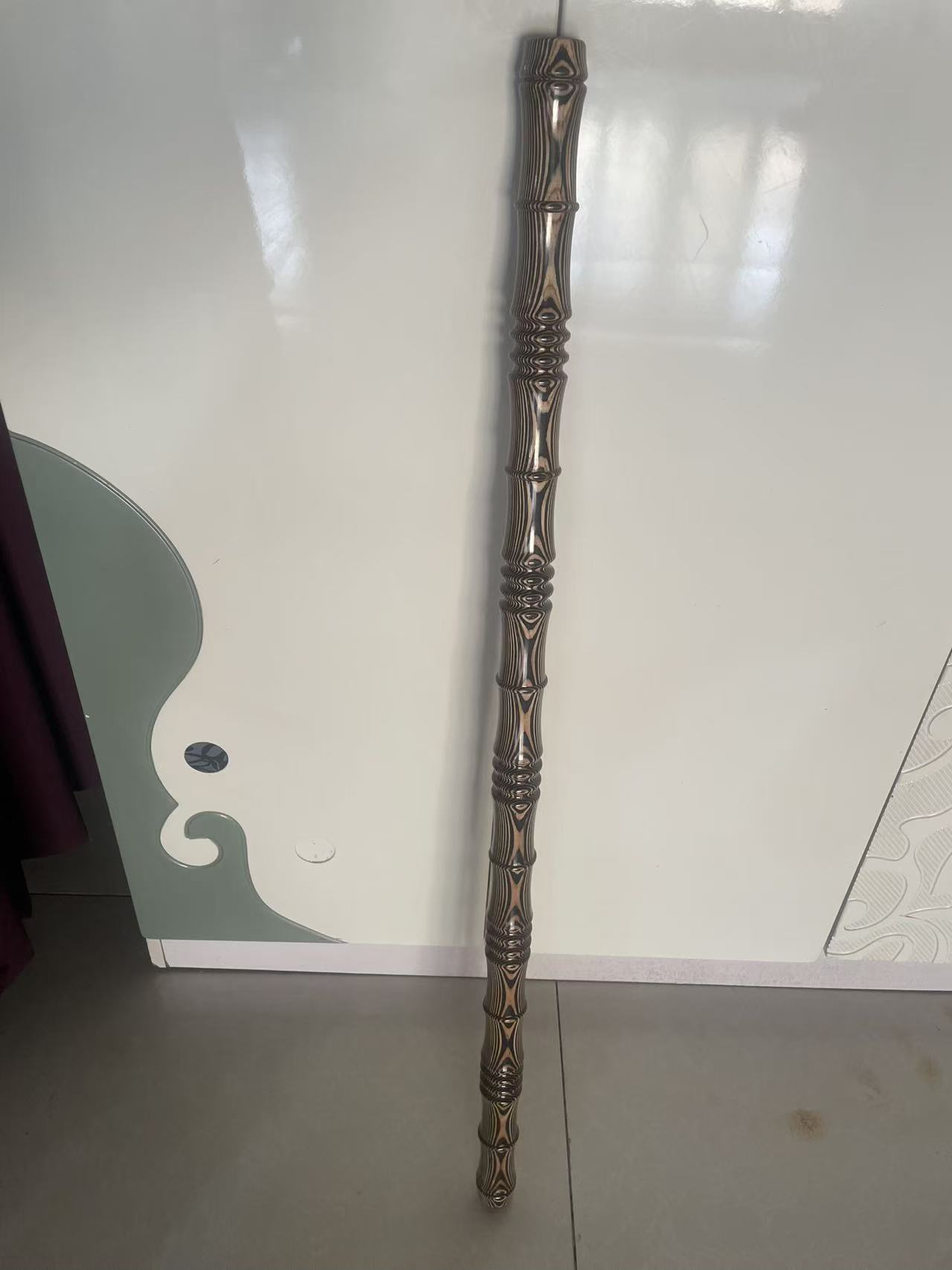 竹节棍101长4.0左右直径非洲斑马木加长加粗款硬度高花纹好工艺精