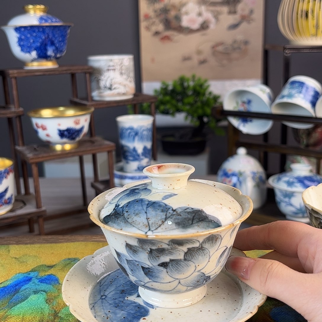 杯景德镇陶瓷茶杯多人