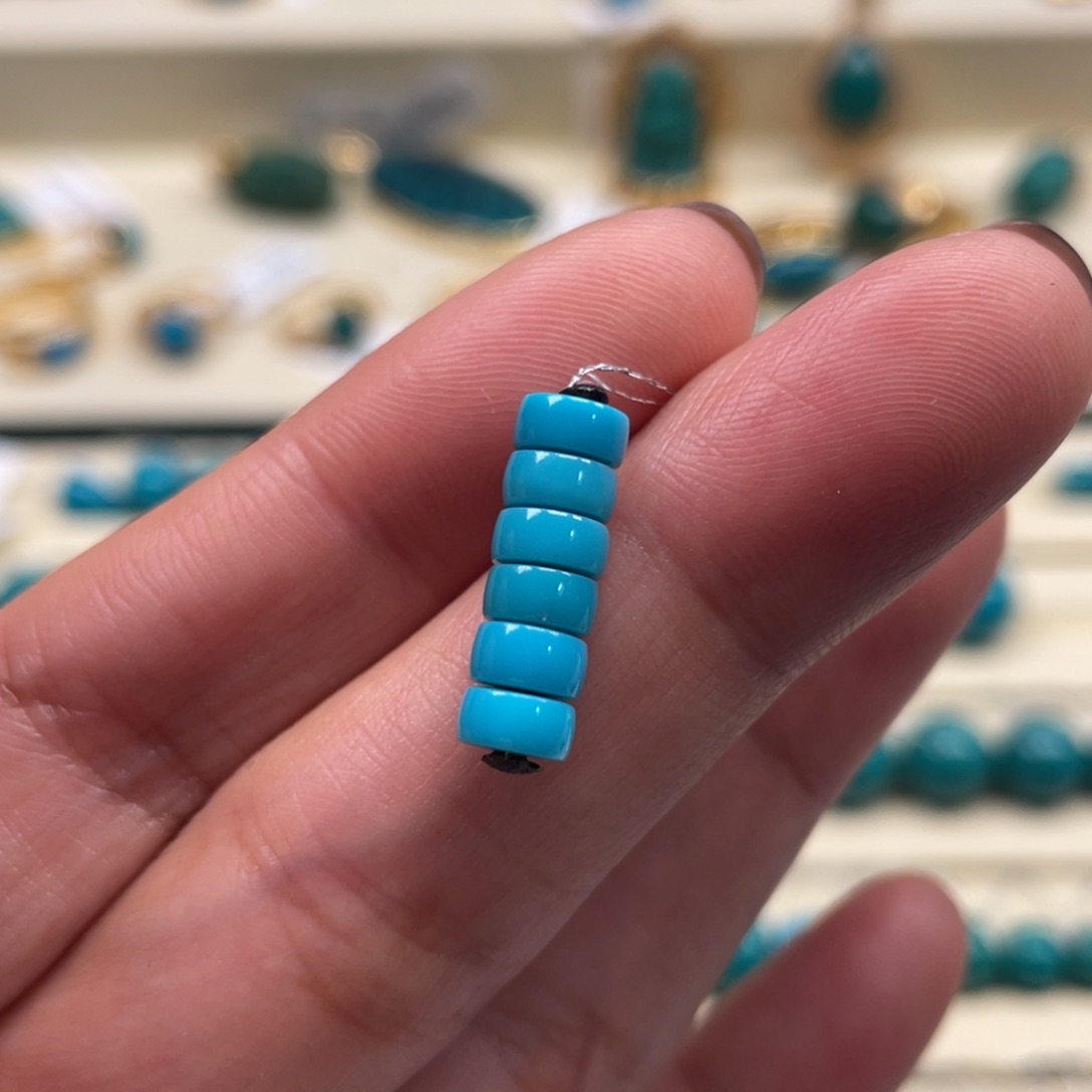 未镶嵌绿松石珠宝奇石六片隔片5.5