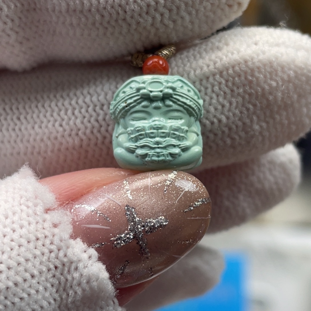 绿松石未镶嵌挂件