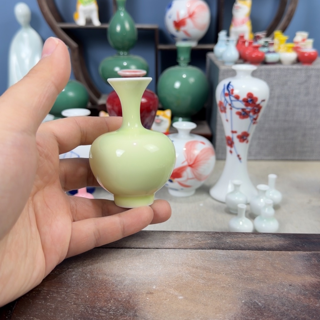 陶瓷手工小花器摆件