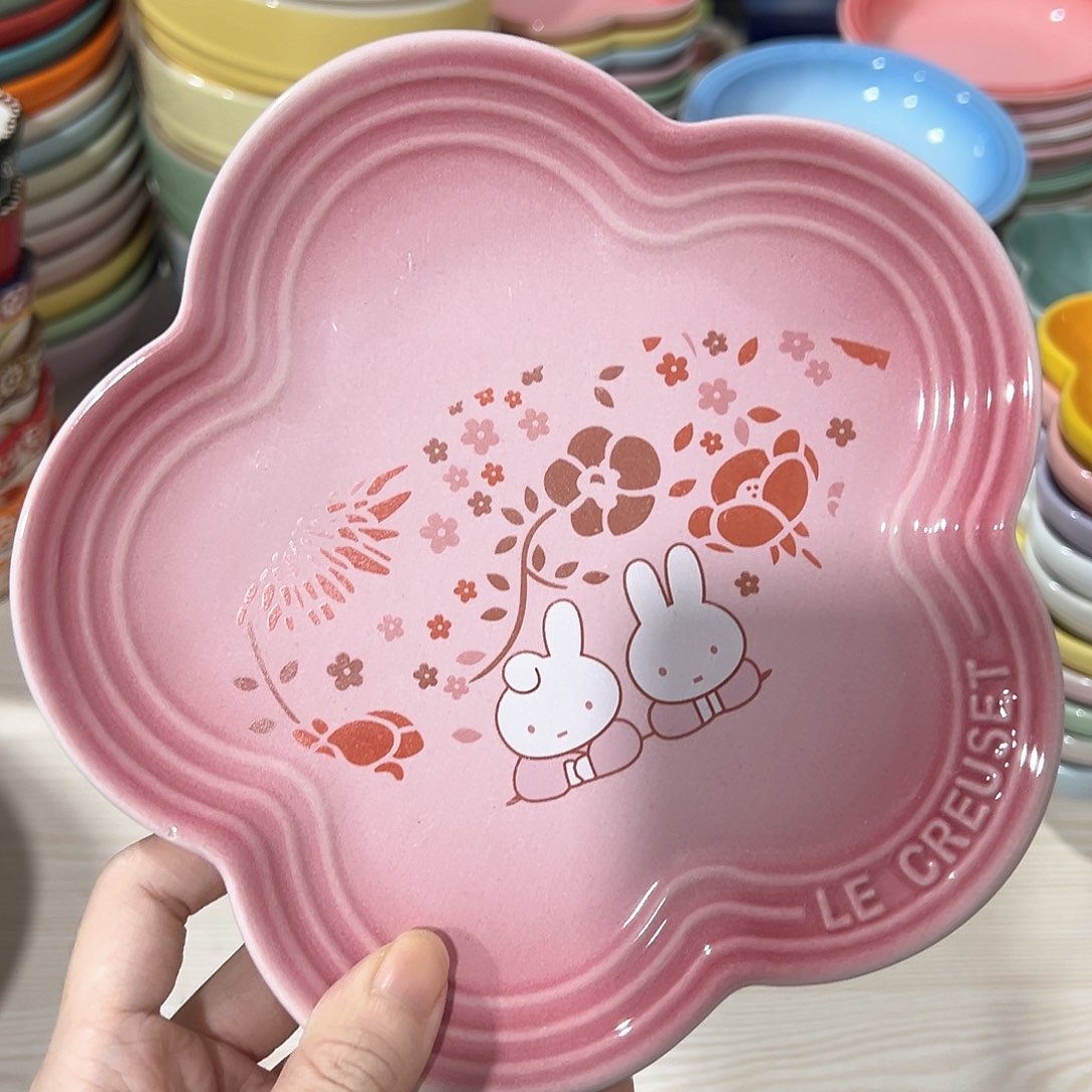 陶瓷+++中号梅花pan 米菲兔浅粉色一个