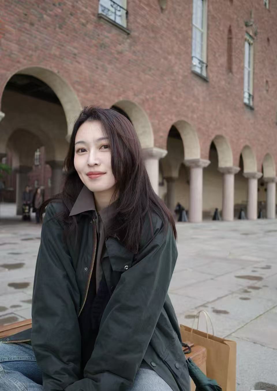 HJ上衣翻领加绒收口袖ins时尚短款夹克油蜡涂层男女常规款