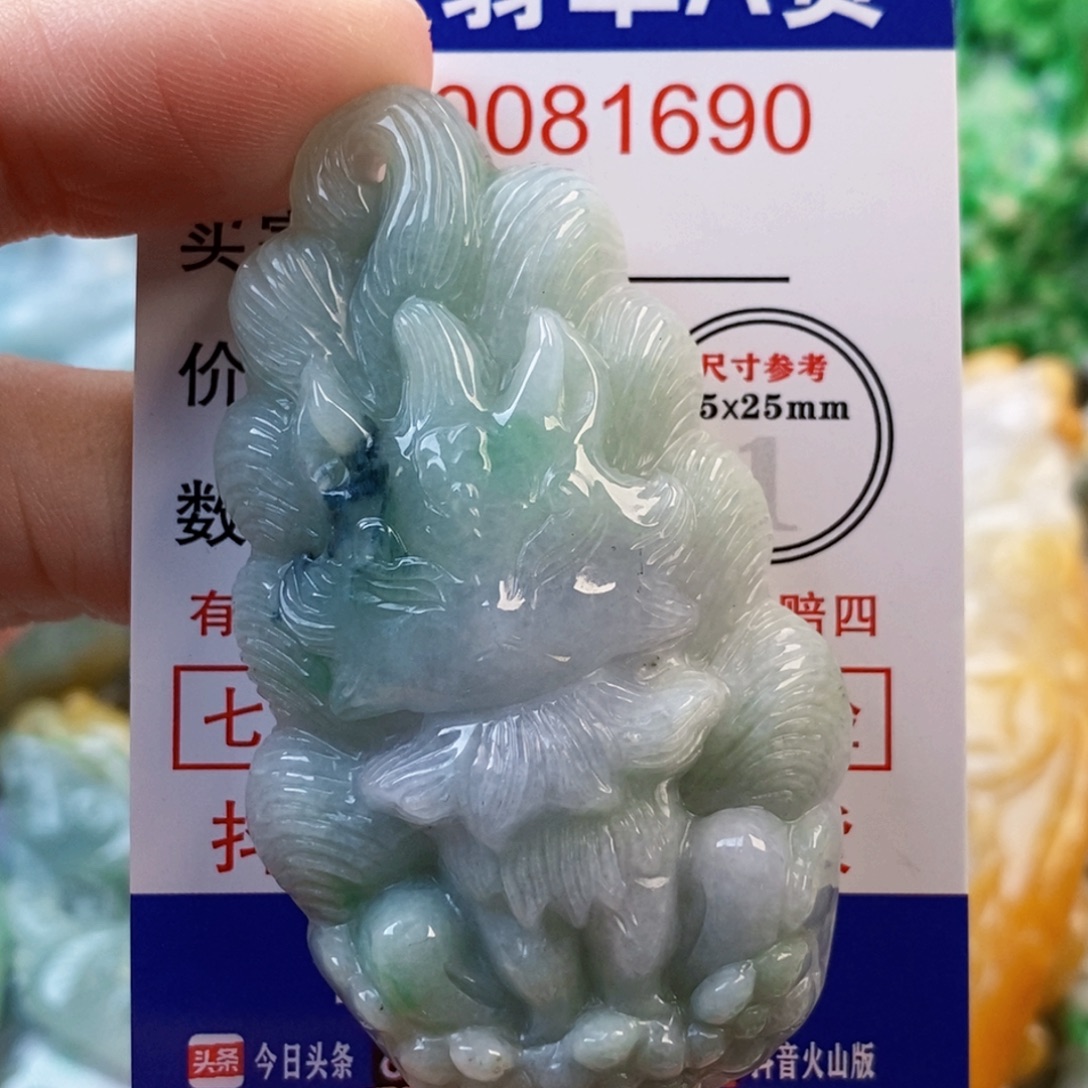 翡翠未镶嵌吊坠(不含链)