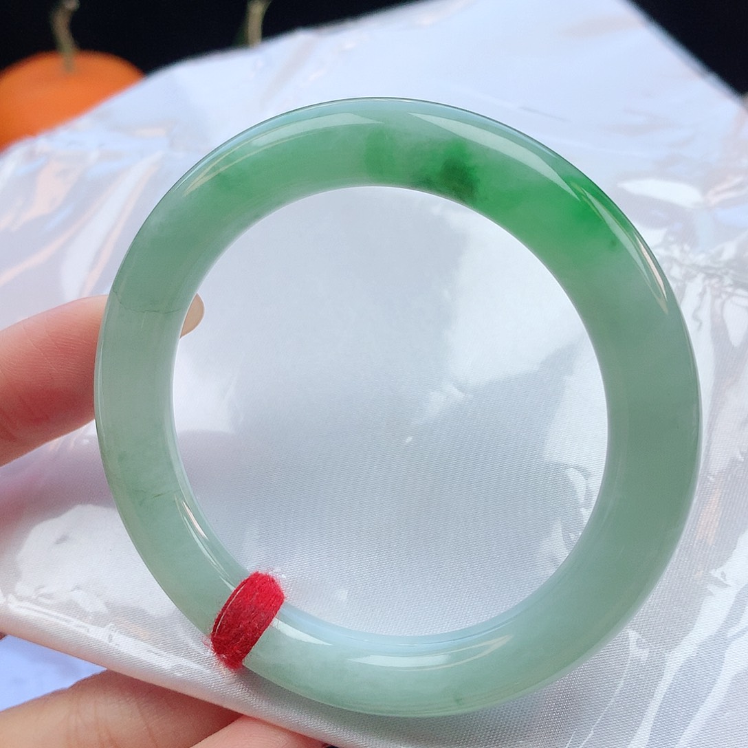 翡翠手镯未镶嵌53圆条881163