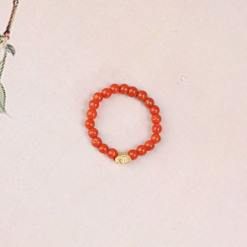 布达拉宫南红戒指