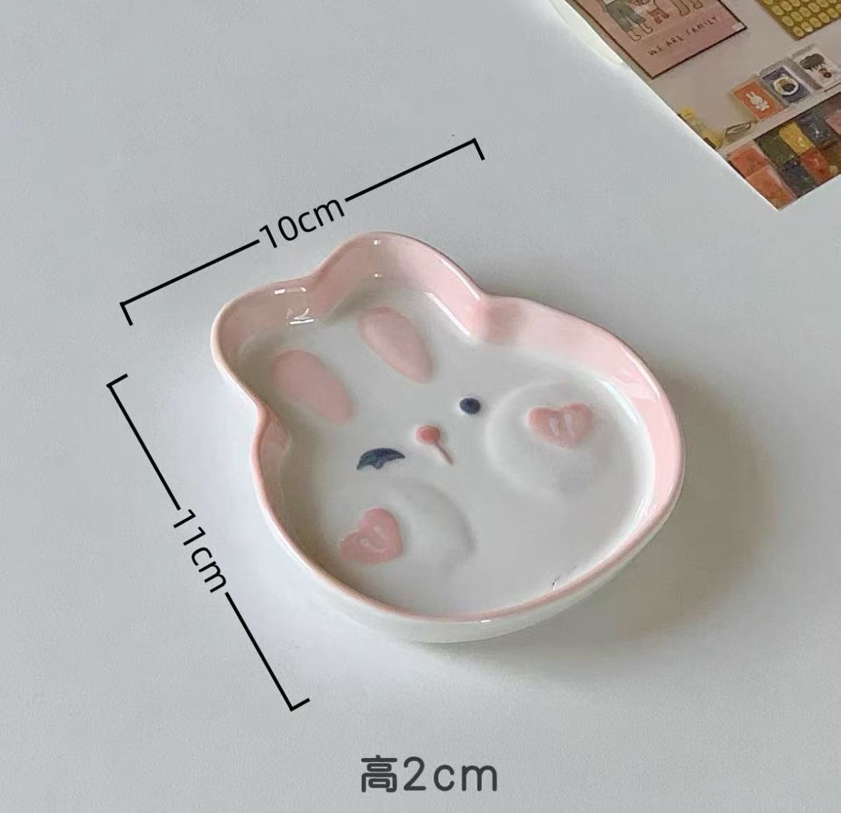 超可爱小兔味碟一个