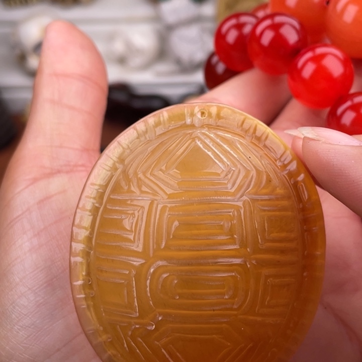 手串/手链驼骨黑驴踢雕刻