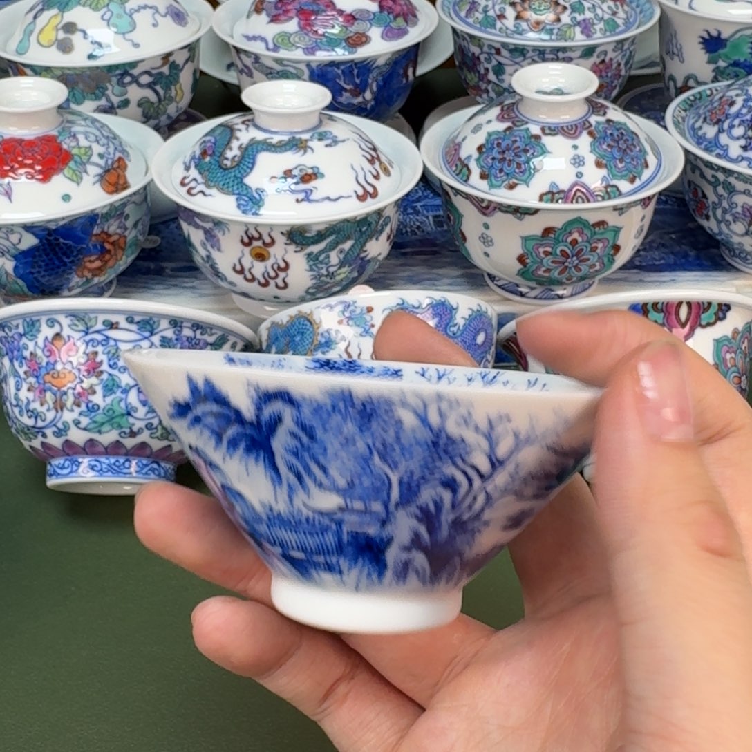 大帅景德镇手工手绘茶具348