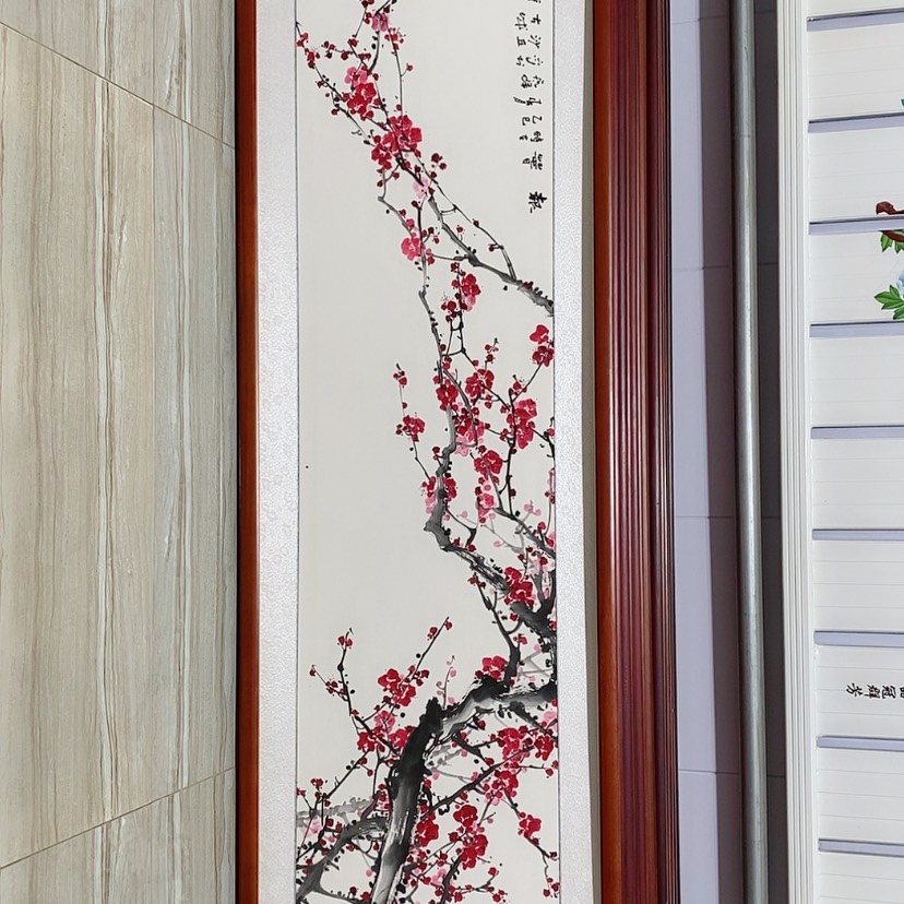 【闪购商品】国画书画作品带框165×50