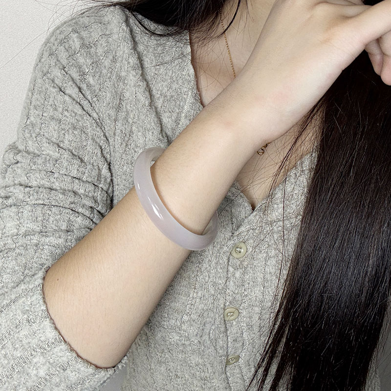 李书锦玛瑙白月光荔枝冻手镯冰透玉手镯礼物【拍一发一】多样性发货