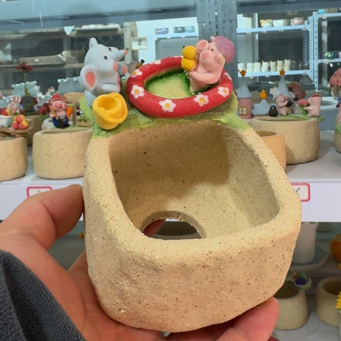 暮****厂家直销手工花盆摆件