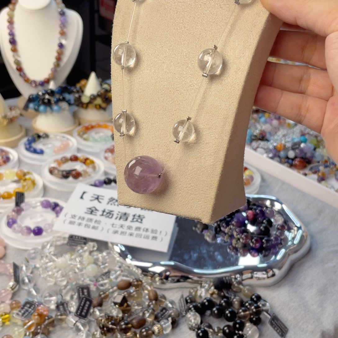 水晶手链银S925镶嵌