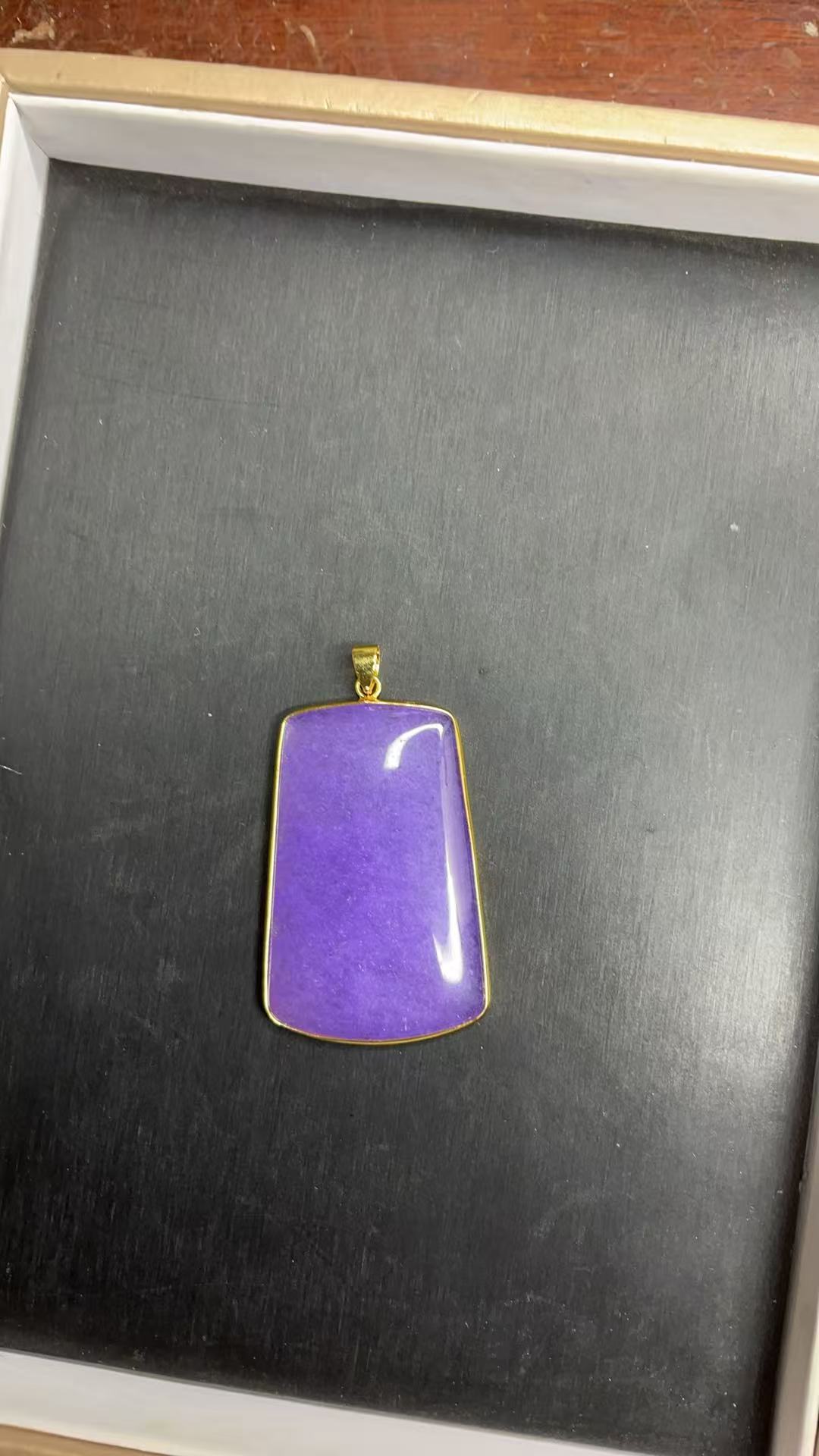 轻奢高贵优雅气质百搭玉石镶嵌吊坠98