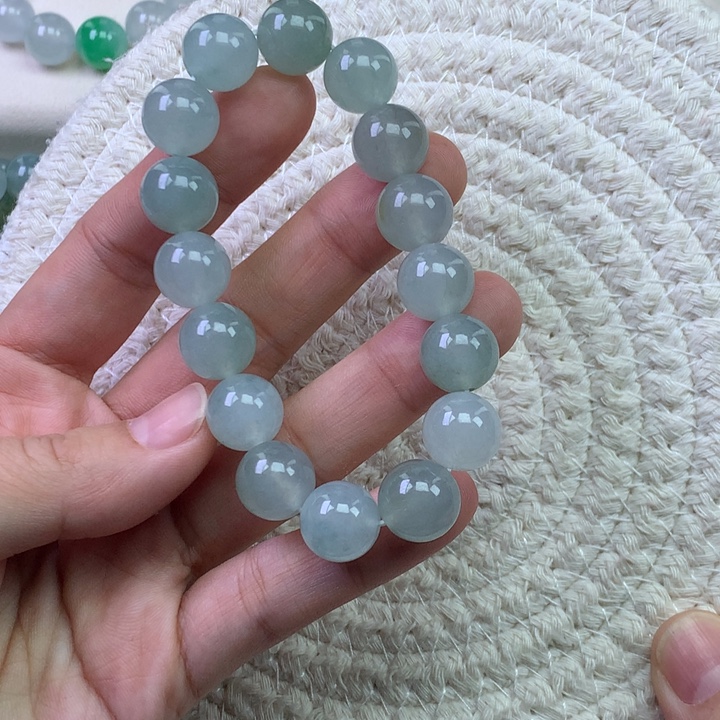 翡翠未镶嵌手串天然翡翠手串卡12