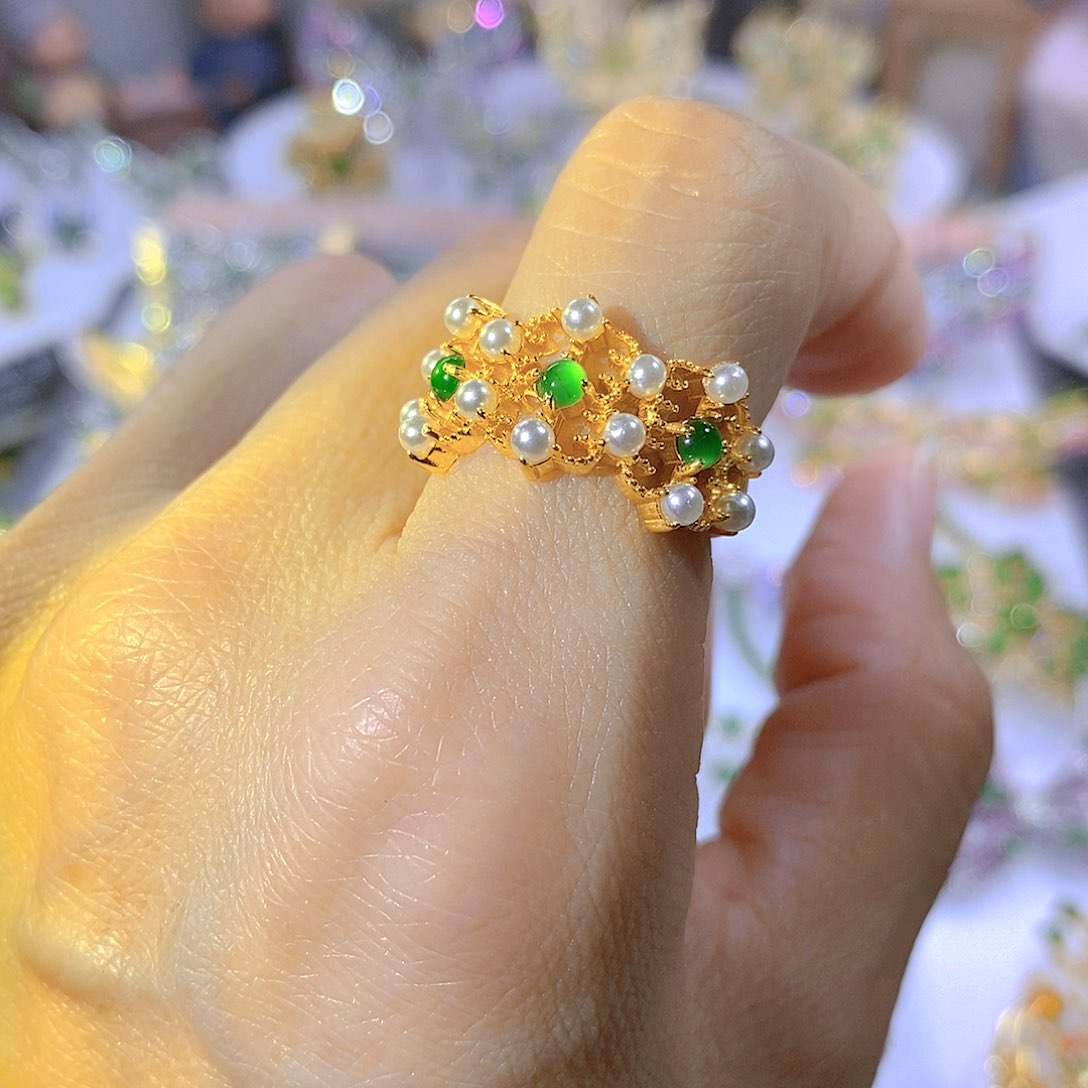 颈饰银S925镶嵌翡翠