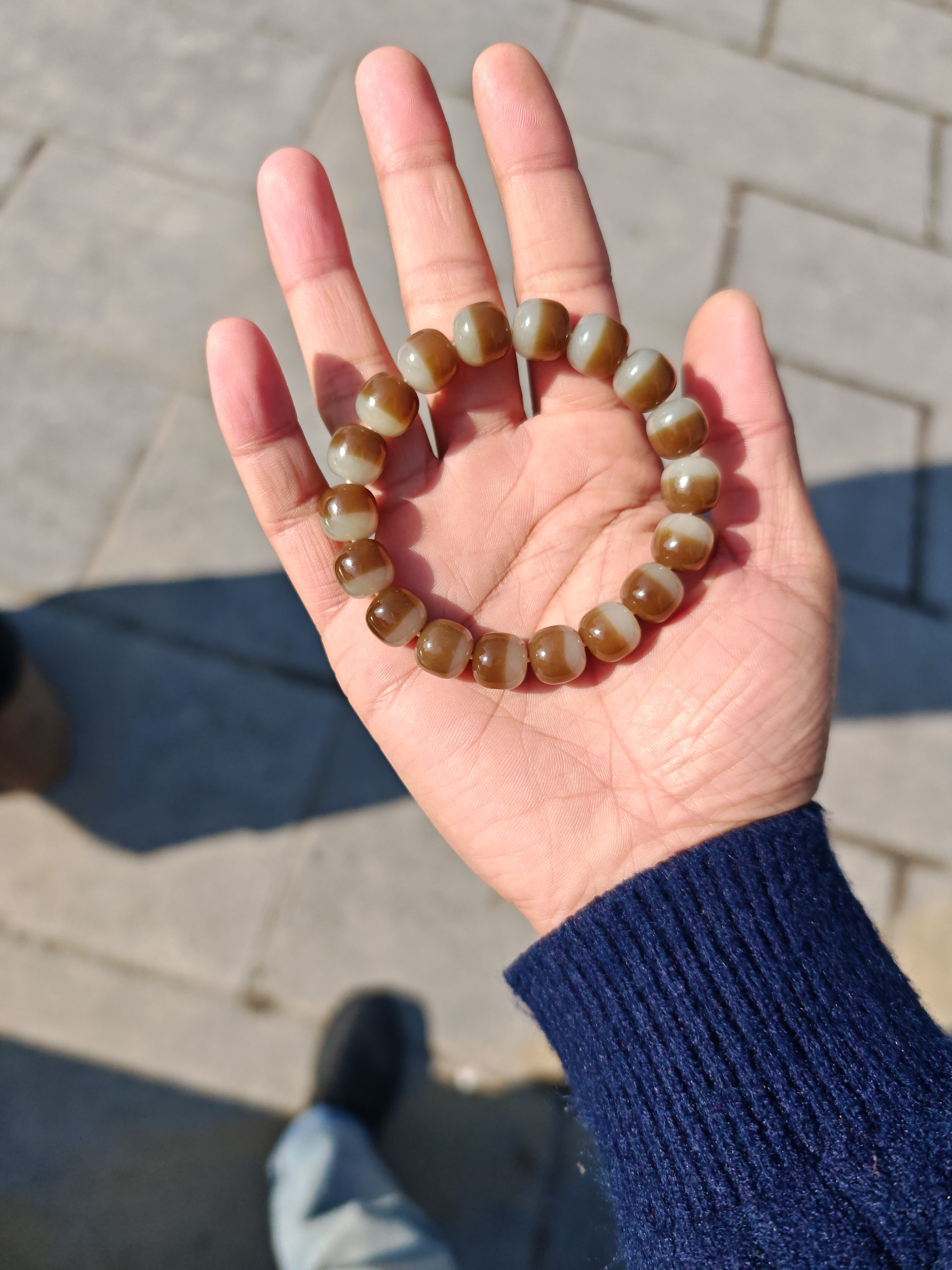 和田玉手串高端奢华款