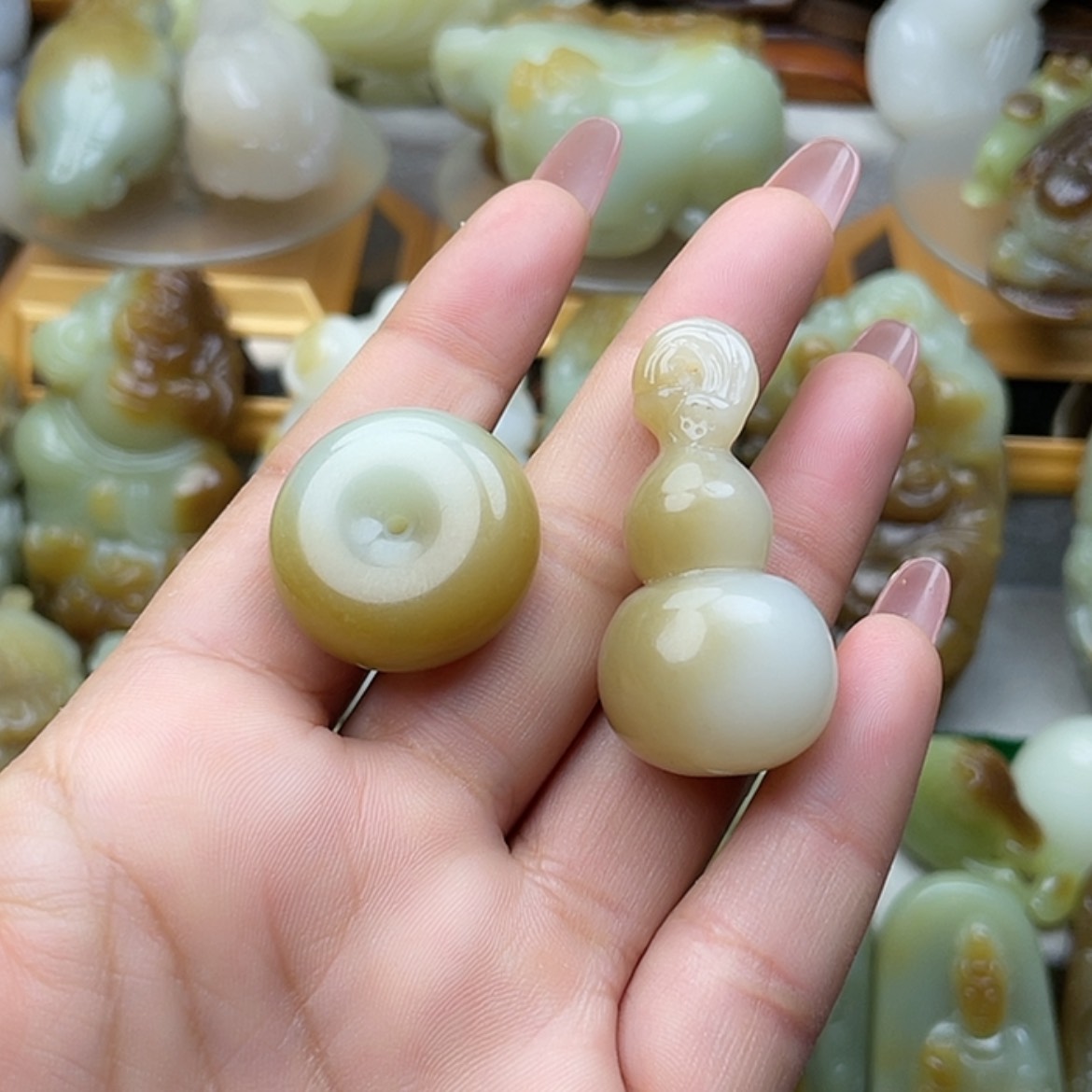 【闪购商品】未镶嵌和田玉挂件可****王