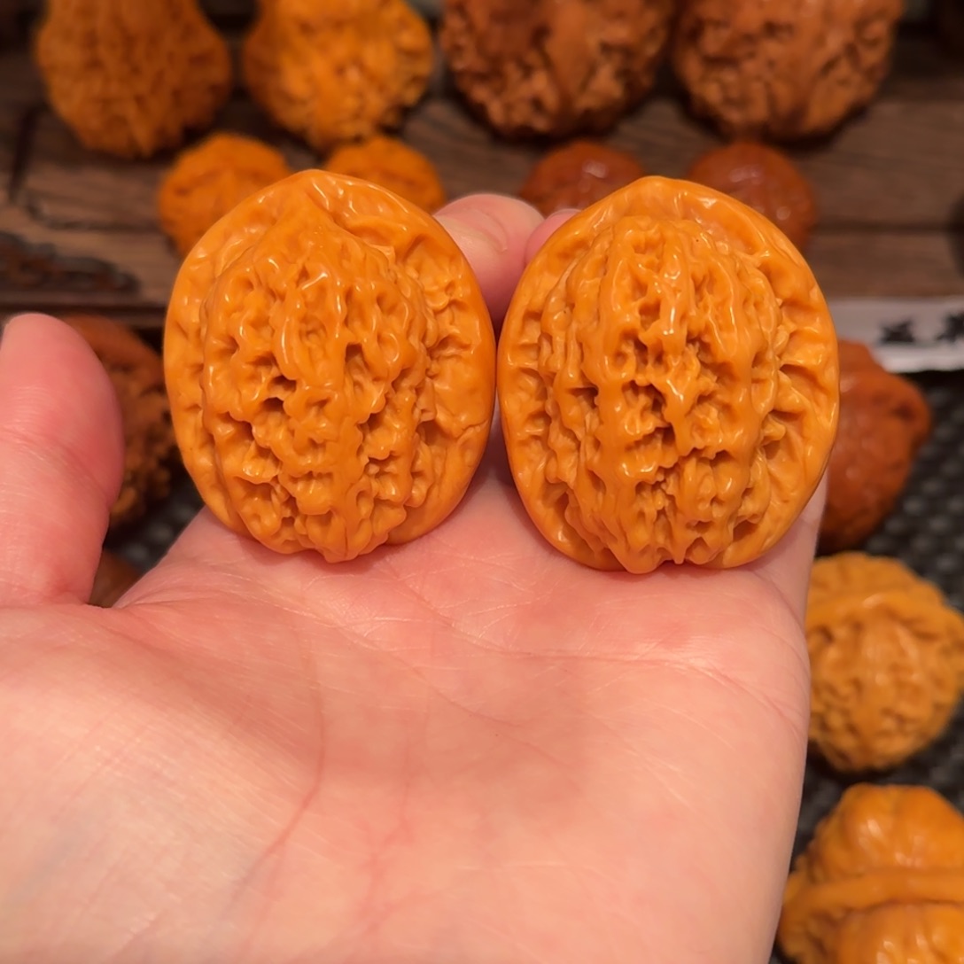 桃核把件龙刺纹38 精品19