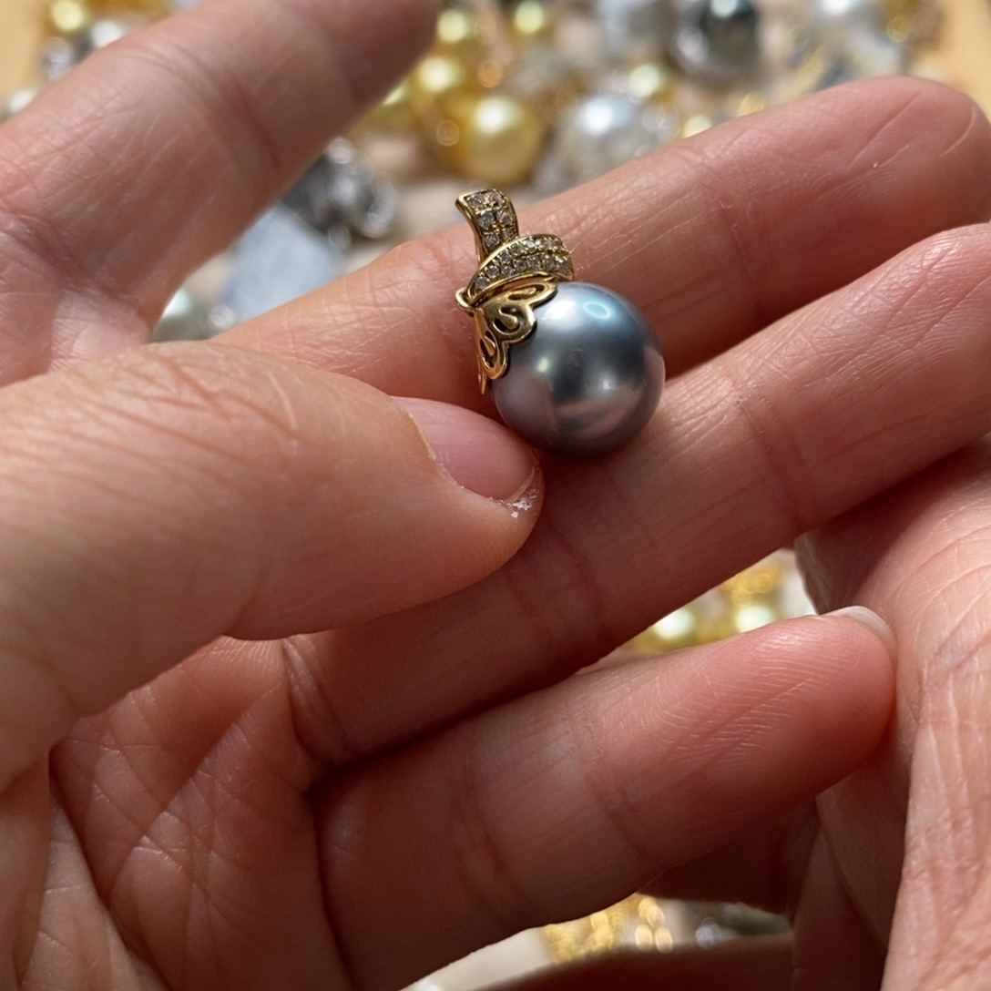 海水珍珠颈饰14K金镶嵌