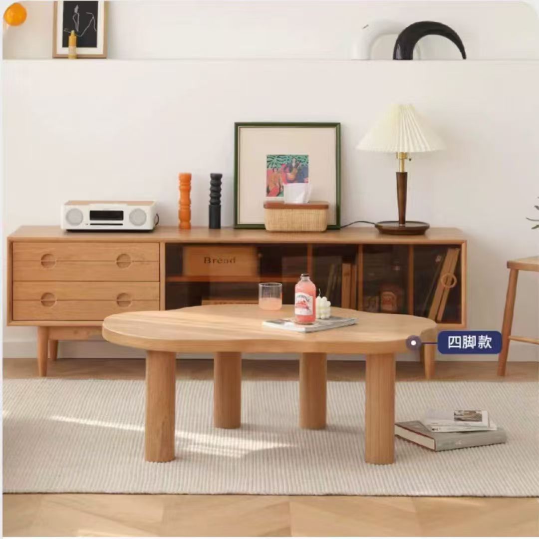 实木茶几  白蜡木茶几  云朵茶几  创意茶几