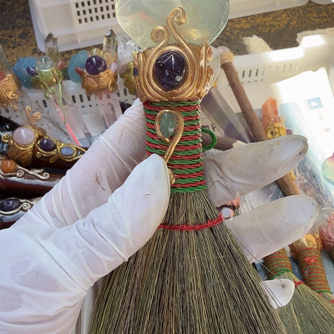 水晶手链22K金镶嵌萤石