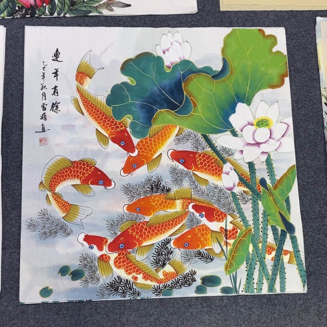 国画尺寸68✖️68精品斗方手绘画