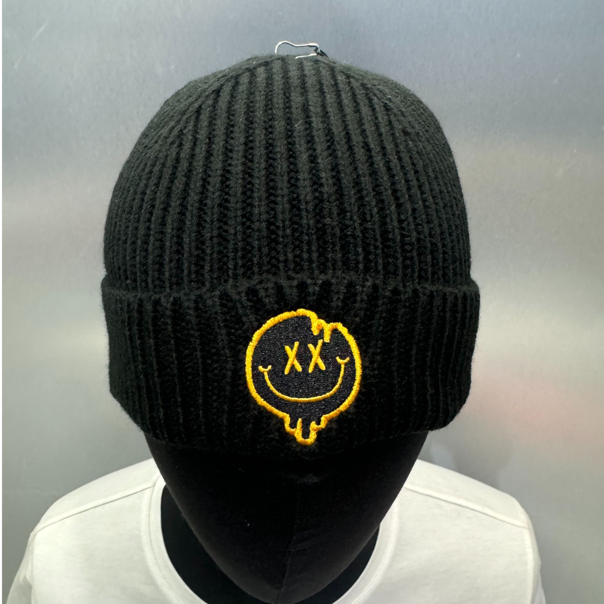 福利区-K9031-PCM(黑色)帽檐恶搞笑脸刺绣印花冷帽