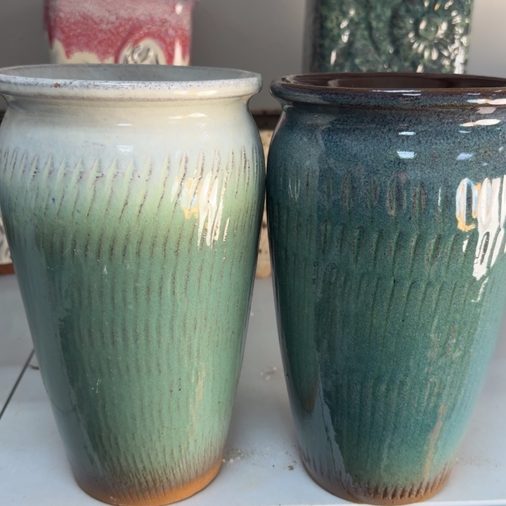 紫砂花盆口13高24，111111