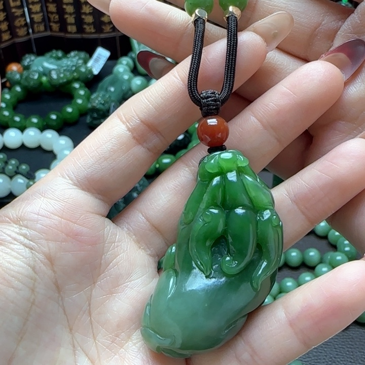 和田玉（碧玉）3吊坠未镶嵌