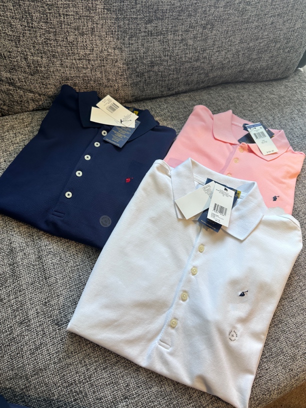 Lf家polo领刺绣小马老钱风极简五粒扣T