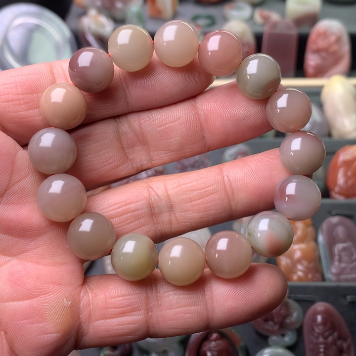 玛瑙/玉髓手链未镶嵌12.5毫米