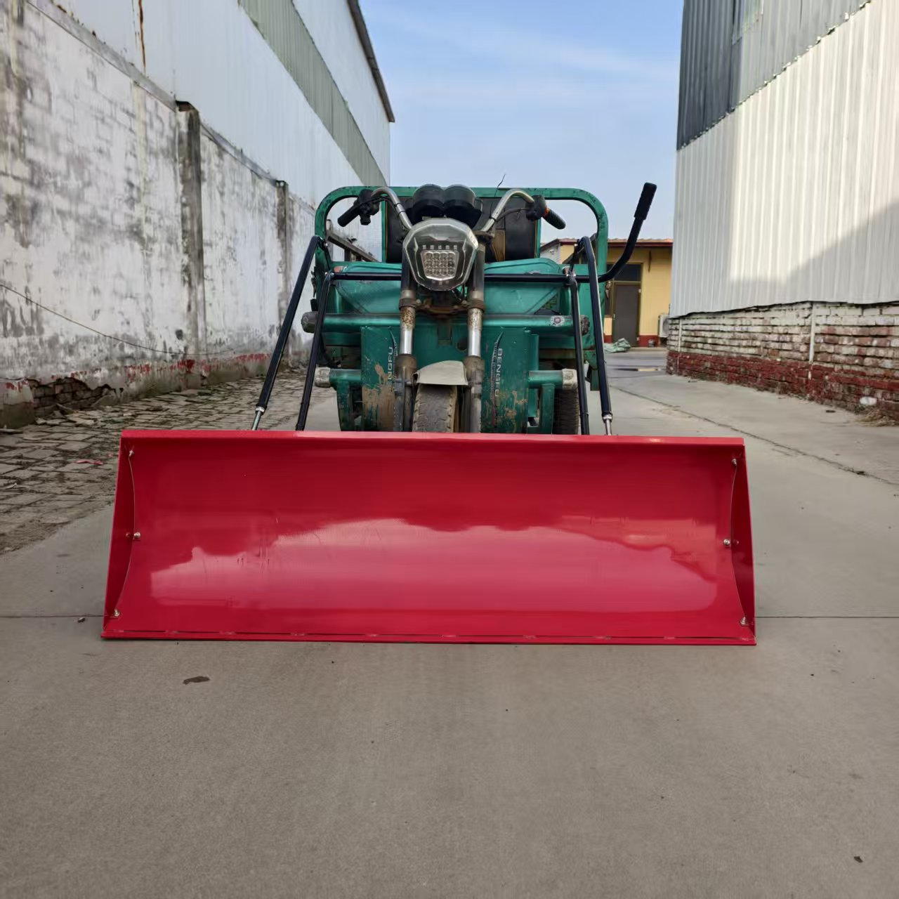 新款三轮车带加厚推雪铲可推粮食推粪农用需自行焊接米宽