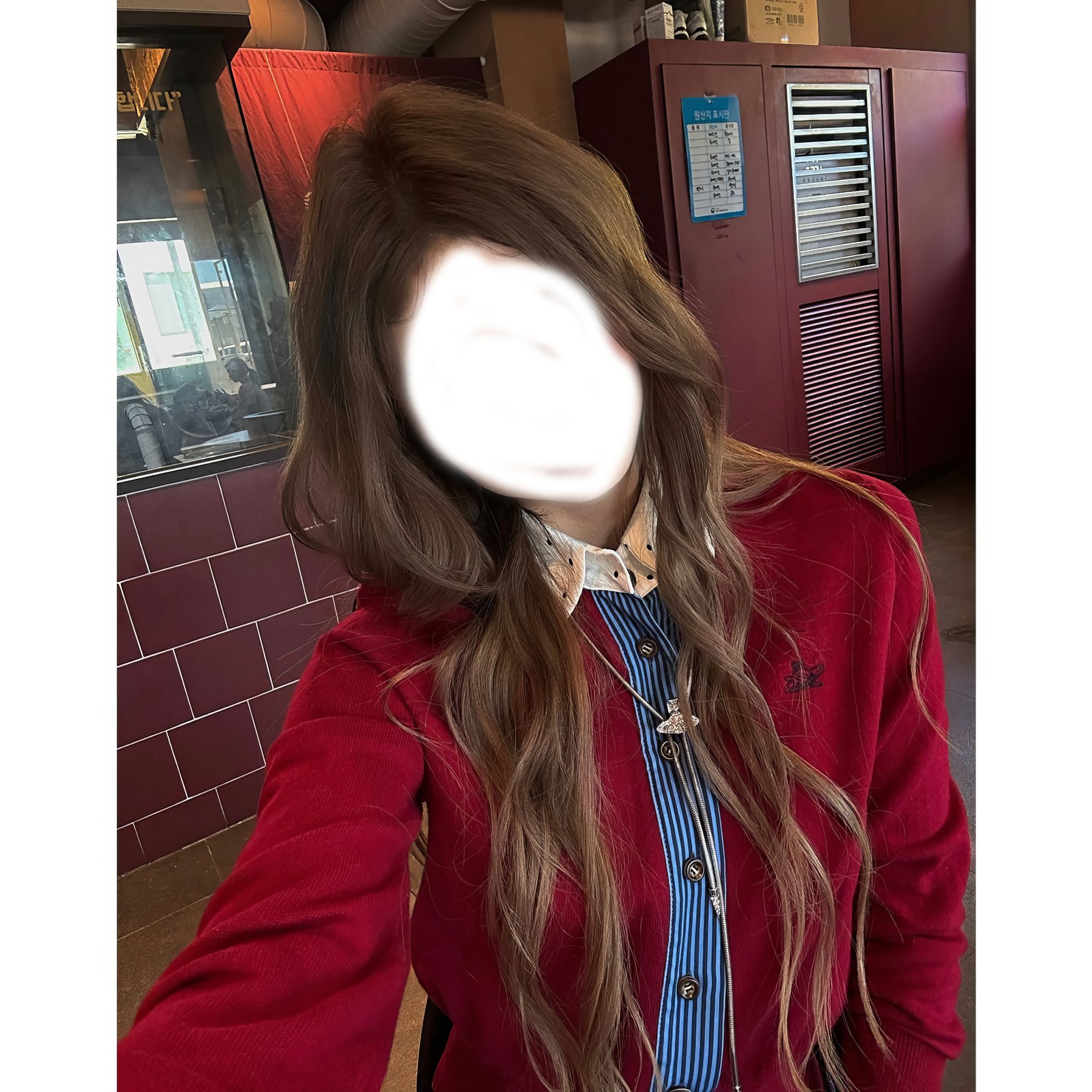 慵懒风潮复古假两件拼接刺绣毛针织衫女显瘦开衫上衣2025秋季新款