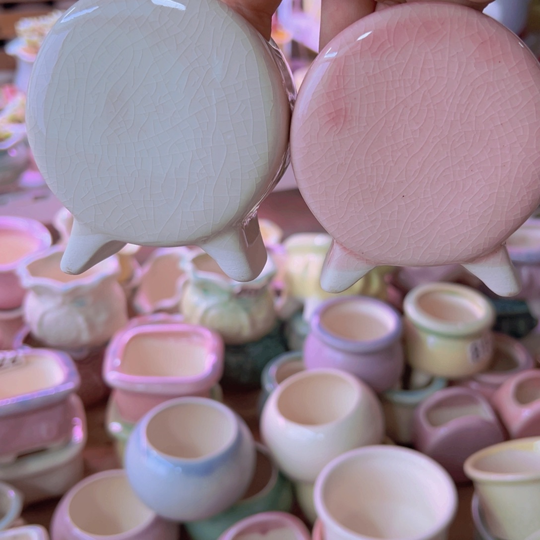 陶瓷花盆当场满12包邮