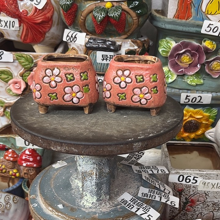 粗陶材质多肉花盆