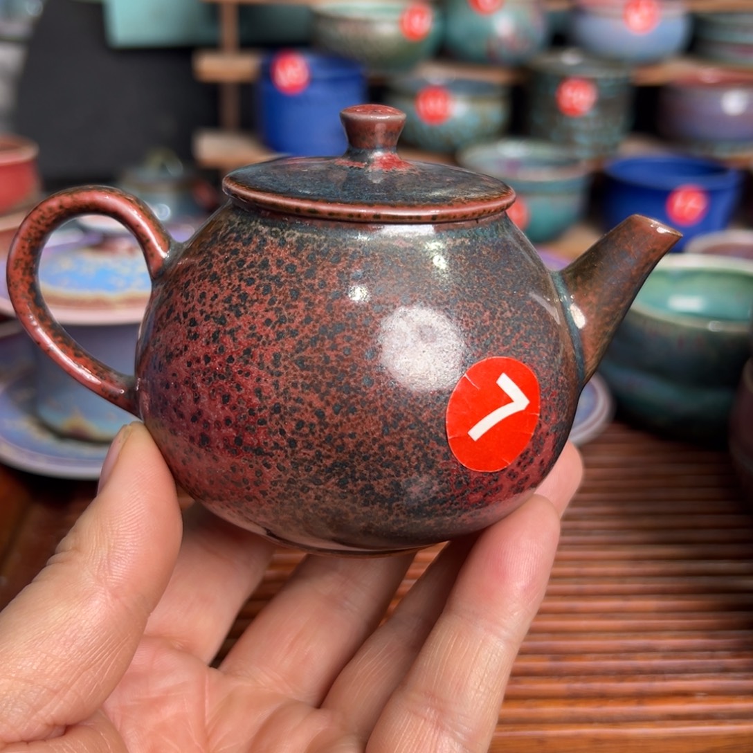 手工制作钧窑茶器