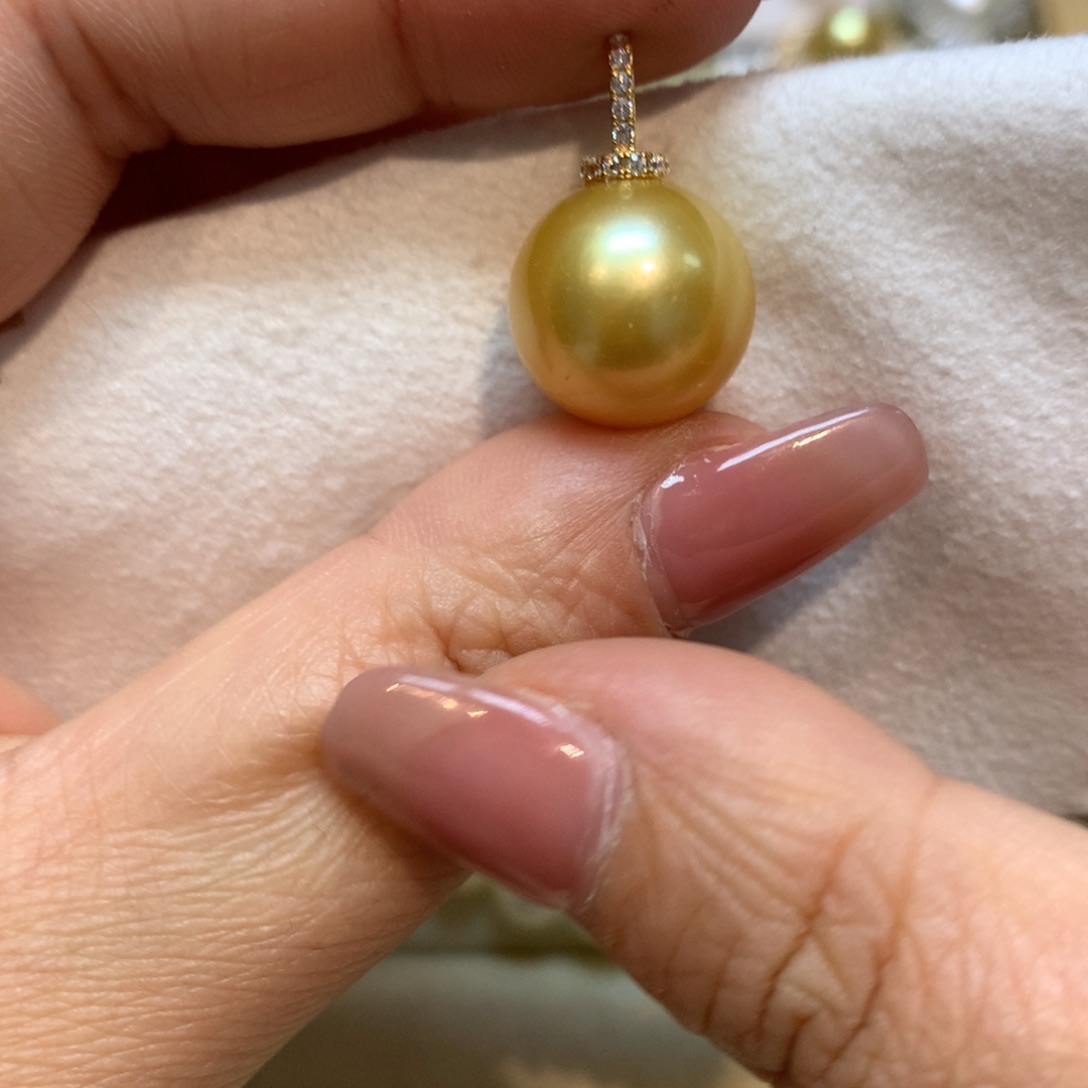 海水珍珠颈饰14K金镶嵌