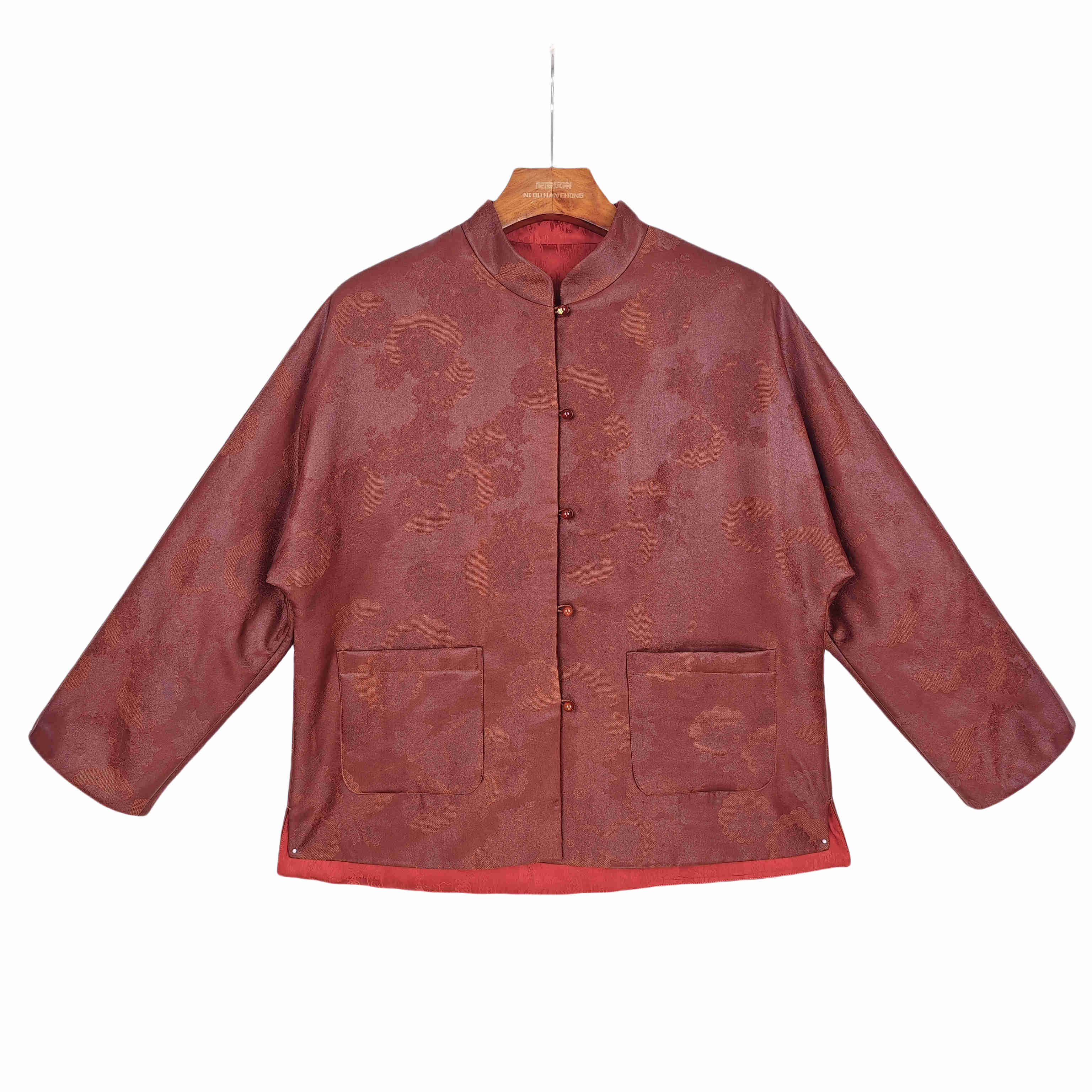 【烟雨】桑蚕丝香云纱中国风气质复古休闲时尚长袖棉衣女2412598