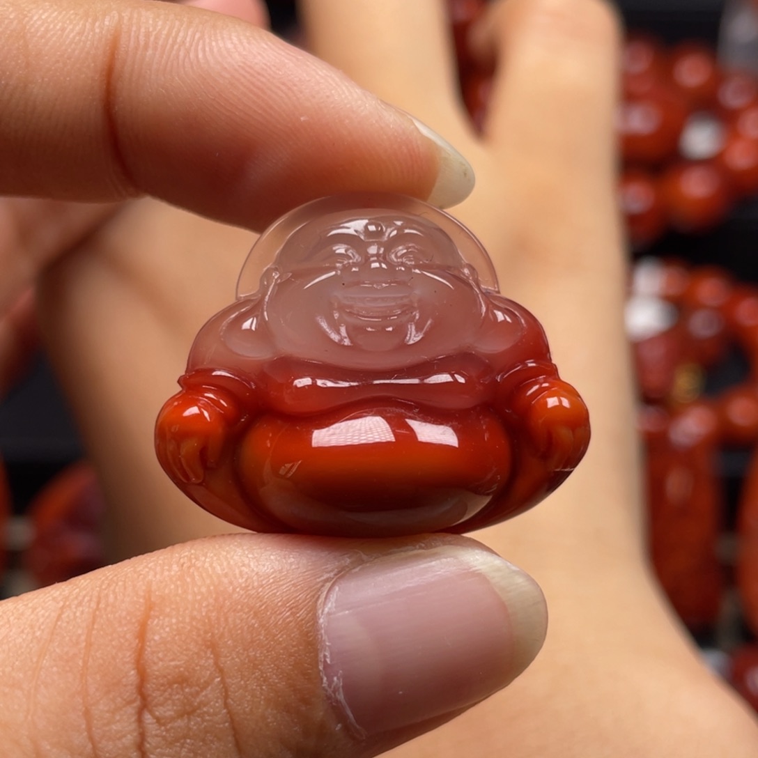 南红玛瑙未镶嵌珠宝奇石吊坠