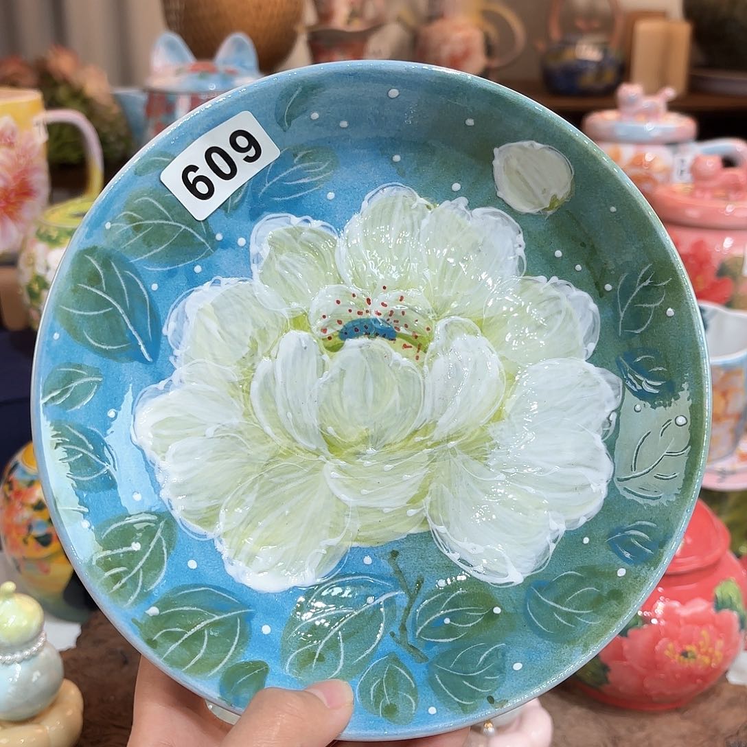 景德镇手绘高温釉下彩陶瓷茶具