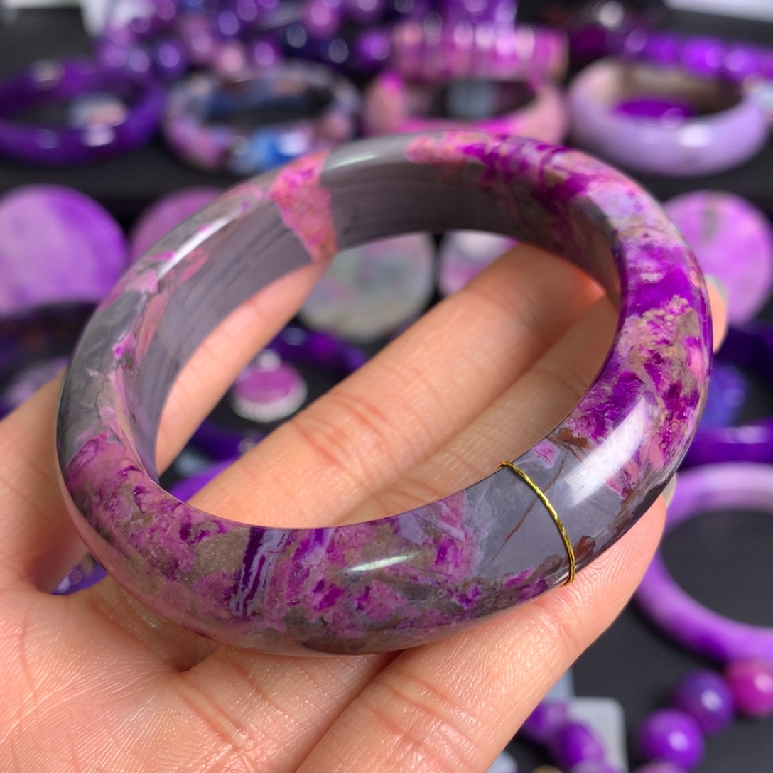 苏纪石（舒俱来）樱花粉手镯未镶嵌?****#