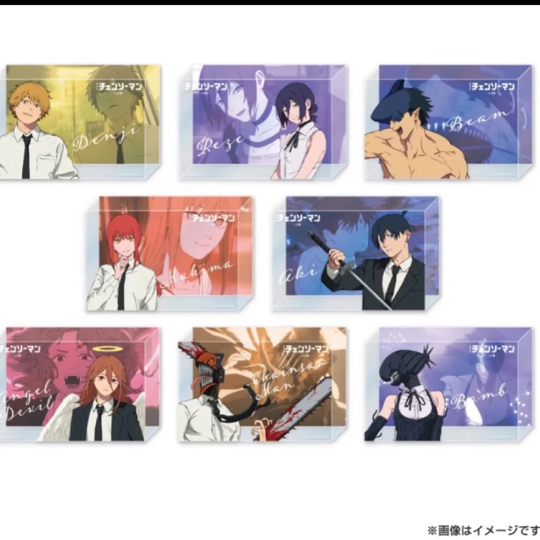 【电锯人】电视台亚克力砖/浴衣系列/原画1弹贴纸 日谷国现