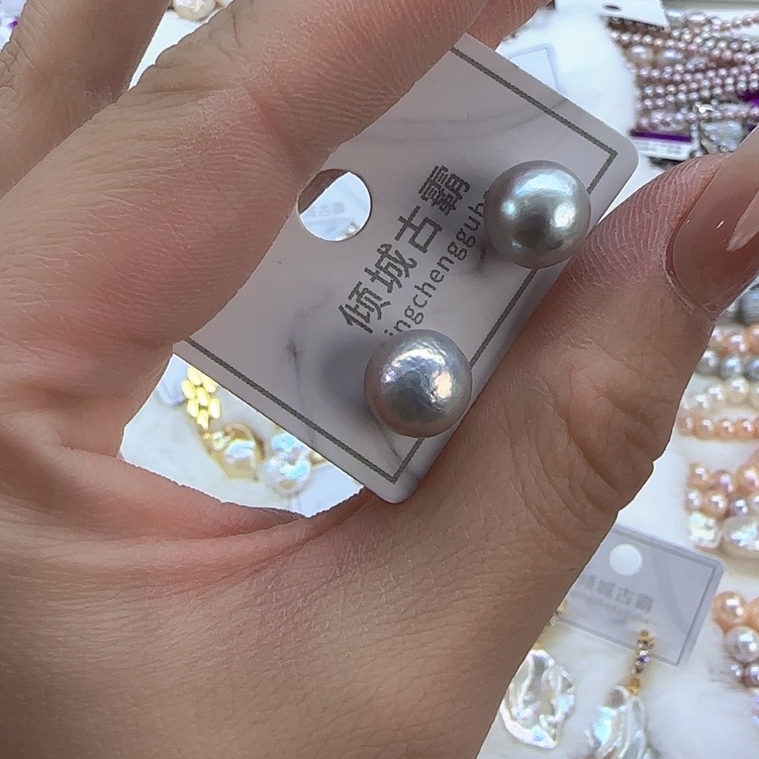 银S925镶嵌项链定制421淡水珍珠