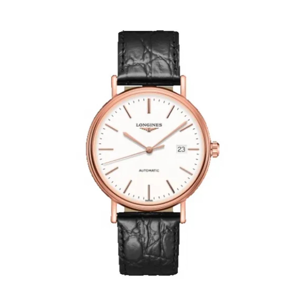 99新 Longines/浪琴 瑰丽922/玫瑰金表经40/机械皮带款男表