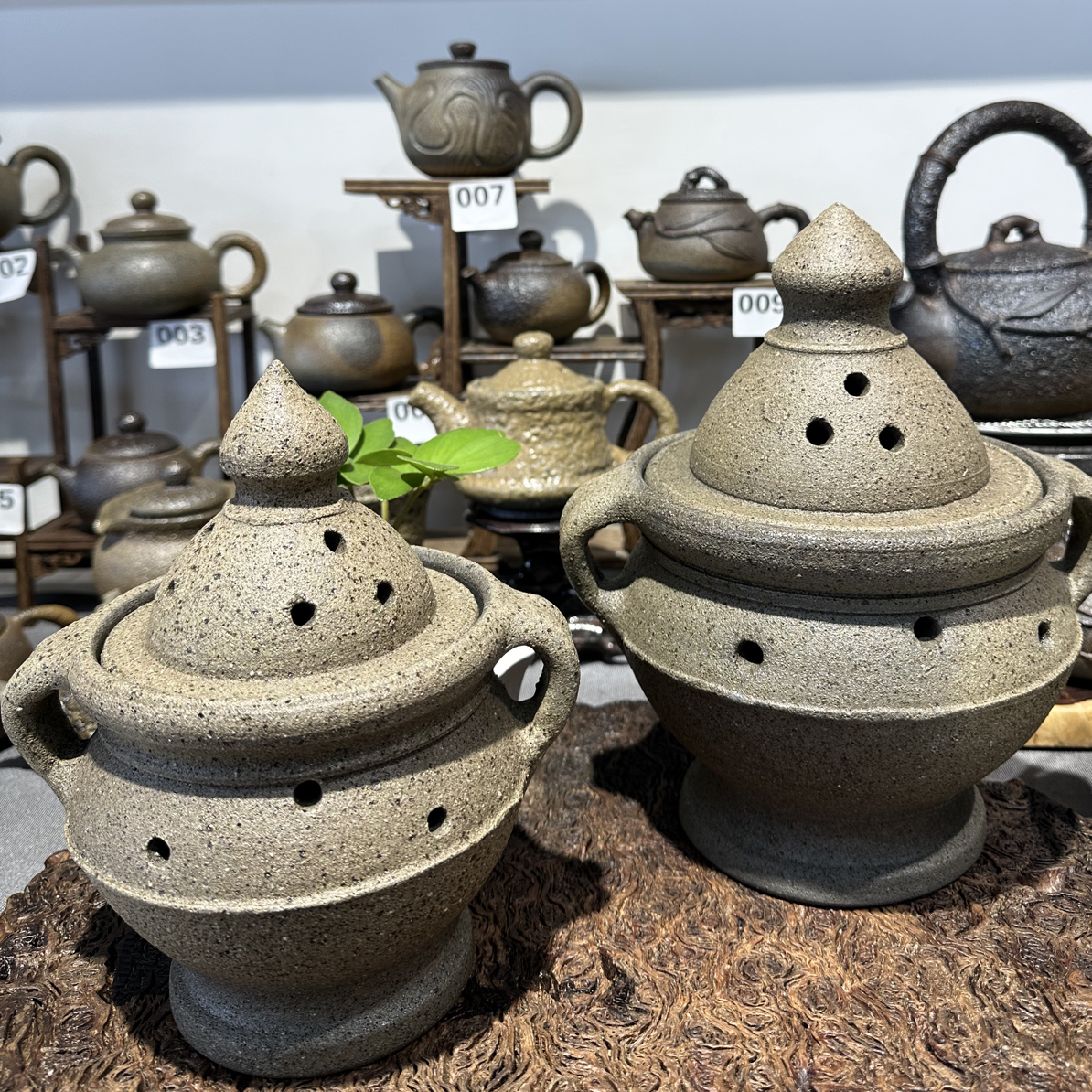 四川天然手工陶瓷黑砂茶周边香炉